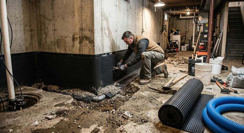 Basement Concrete Installation in Bloomfield Hills, MI