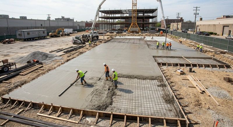 Commercial Slab Construction in Birmingham, MI