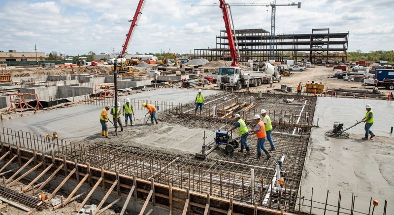 Commercial Slab Installation in Huntington Woods, MI
