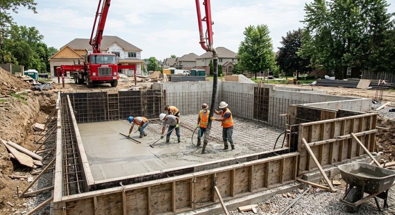 Concrete Basement Pouring in Canton, MI