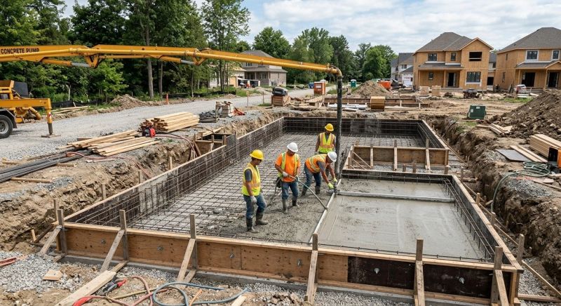 Concrete Foundation Installation in Ypsilanti, MI