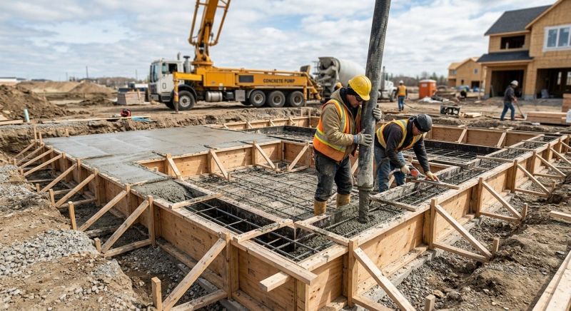 Concrete Foundation Pouring in Canton, MI