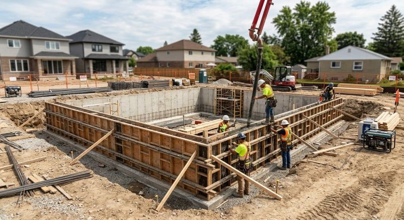 Foundation Construction in Milan, MI