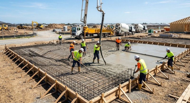 Foundation Slab Construction in Canton, MI